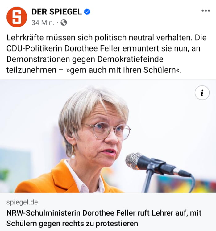 Neutralitätspflicht für Lehrkräfte Man stelle sich nur vor was los