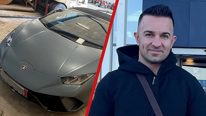 This Guy Decided To Drive Trough Denmark In His Brand New Lamborghini Huracan Spider At Km H