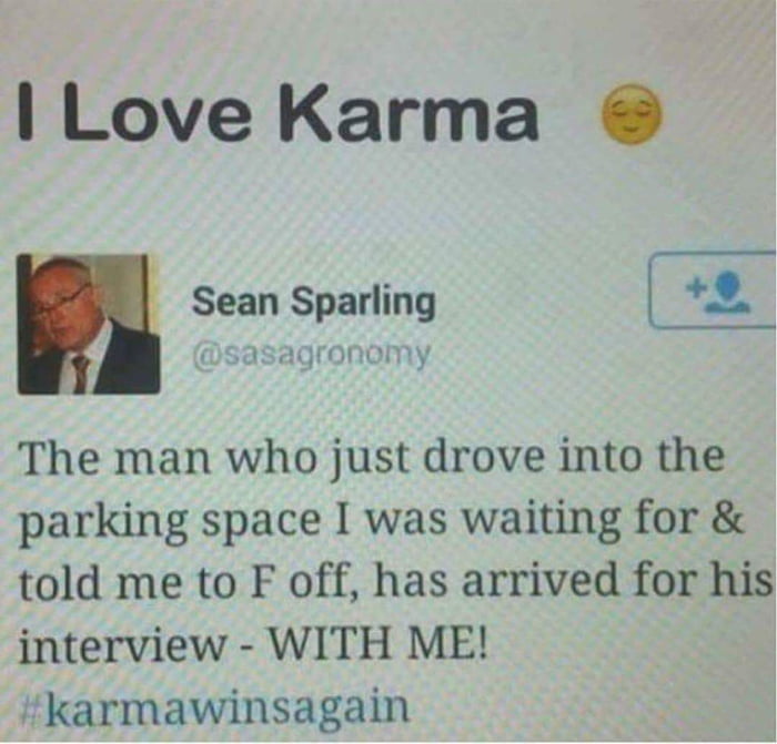 Karma Is A B*atch - 9GAG