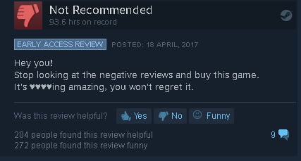 This review on the front page of steam - 9GAG