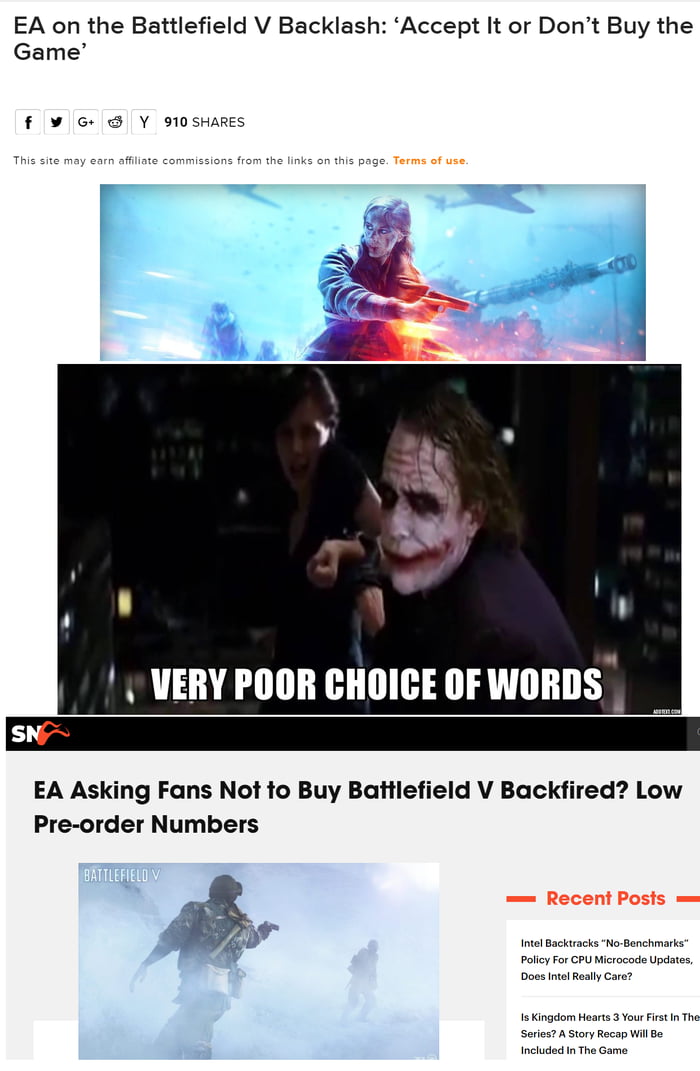 Looks like EA Games didn't learn anything from the "pride and ...