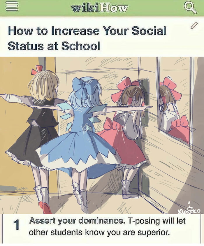 Assert Your Dominance, T-Pose, t pose to assert dominance - thirstymag.com