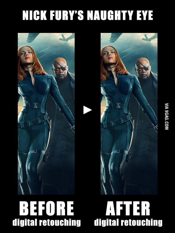 4,475 points * 46 comments - Nick Fury's Naughty Eye - 9GAG has the be...