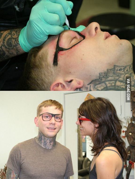 Hipsters Glasses Just Moved Into Another Level 9gag