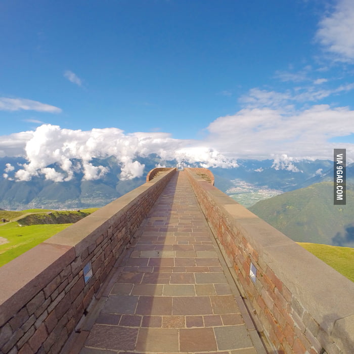 The sky pathway in Switzerland - 9GAG