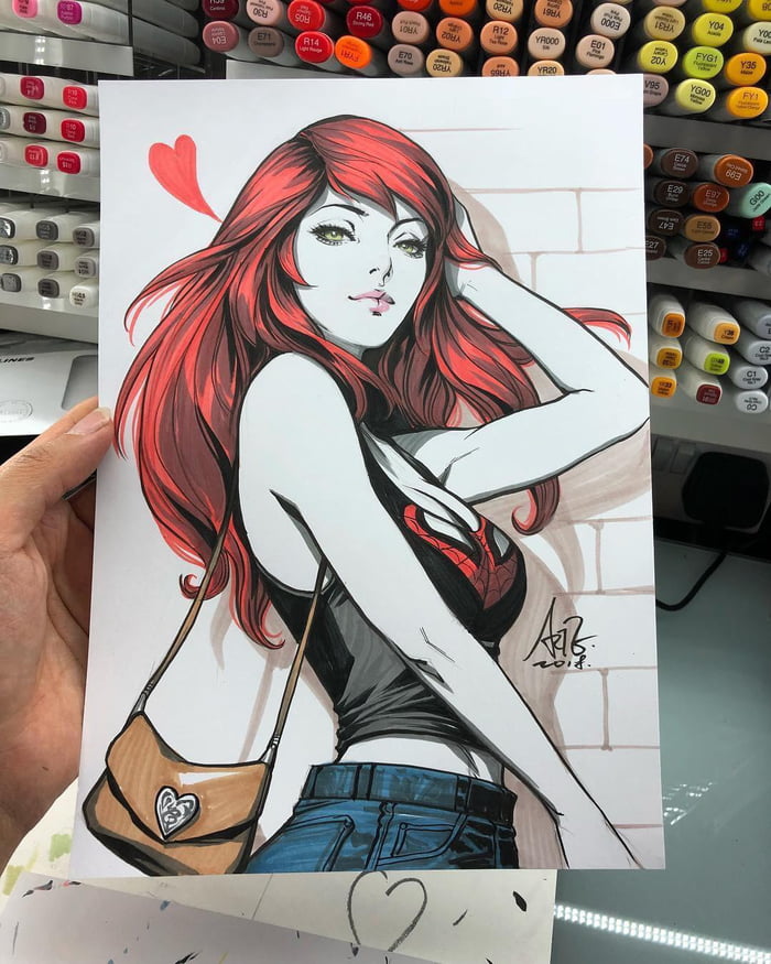 Мэри джейн рисунок