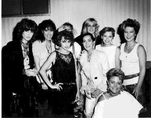 The Bangles and The Go-Go's, circa 1984 - 9GAG