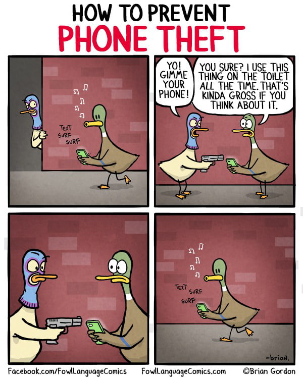 How To Prevent Phone Theft - 9GAG