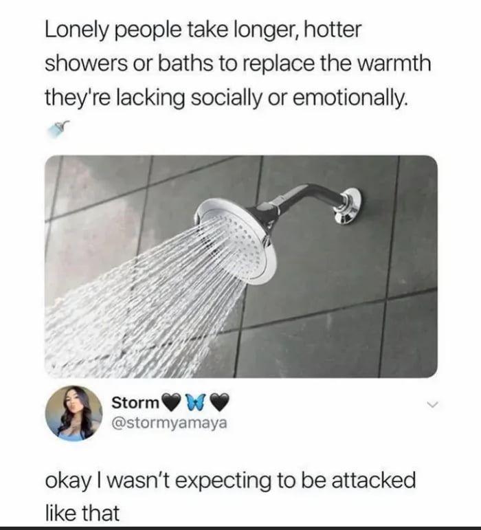 Long showers have meaning 9GAG