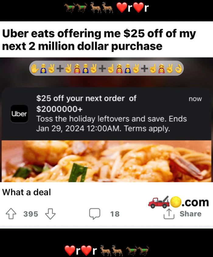 Wake Up Honey New Uber Eats Deal Just Dropped Gag