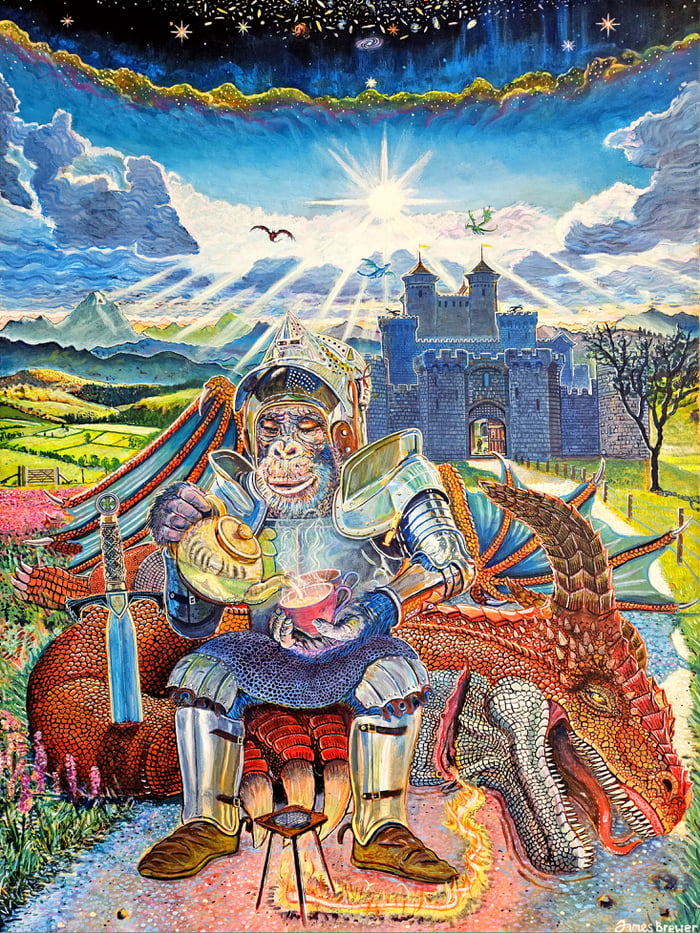 Acrylic painting, what does it mean? 9GAG