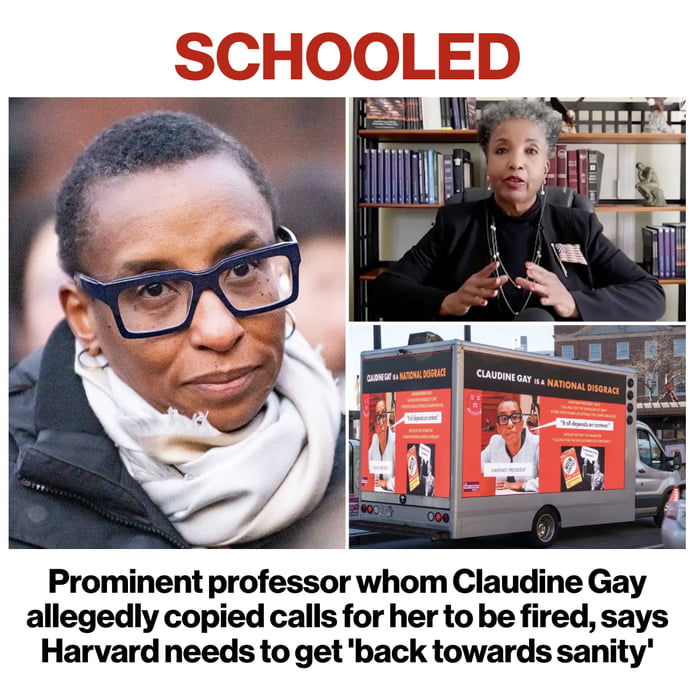 Prominent Professor Whom Harvard President Claudine Gay Copied Calls ...