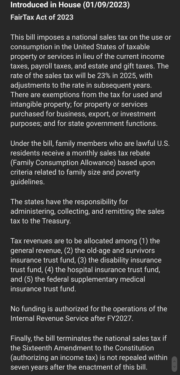 Fair Tax Act of 2023 9GAG