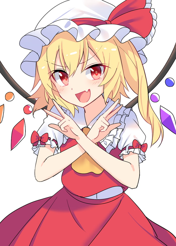 Flandre Scarlet Double V for Victory - 9GAG