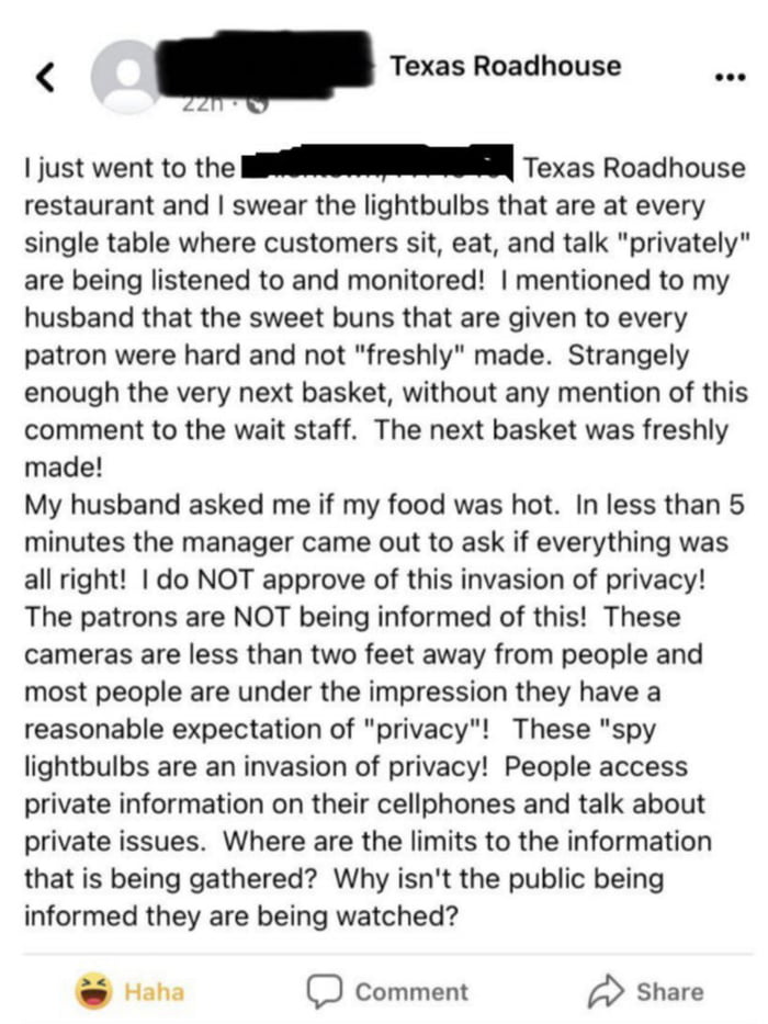 STOP your Lightbulbs and Bread Rolls from eavesdropping on Me Damn it