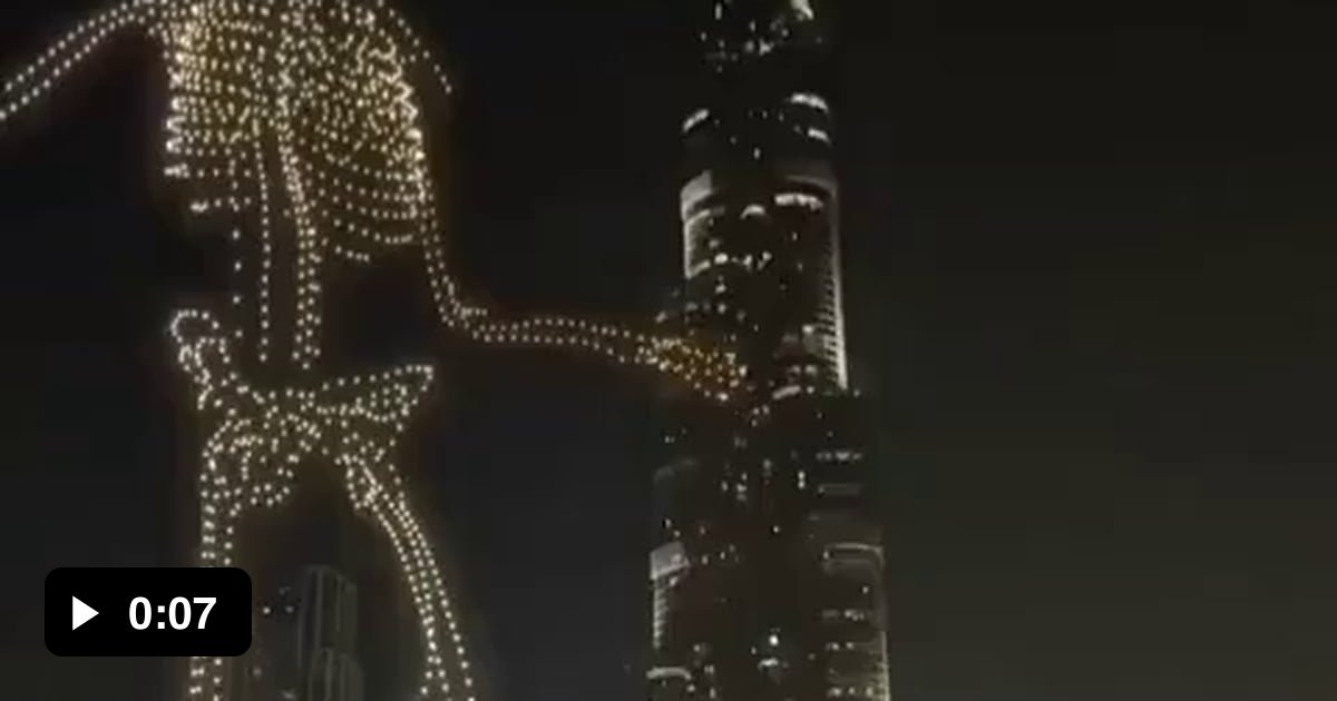 Drone Show In Dubai Gag