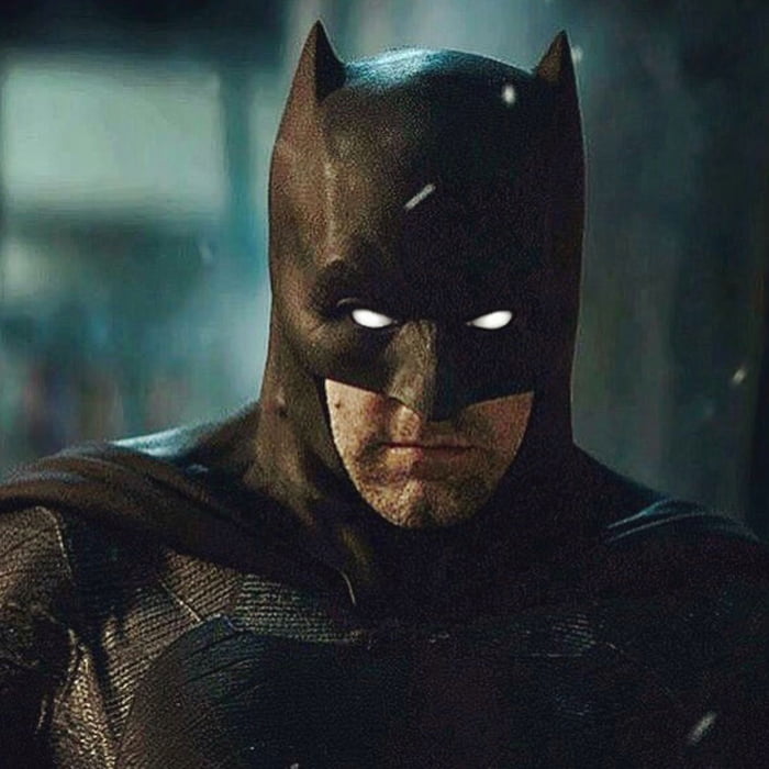 If Batfleck did the pure white eyes like in the comics - 9GAG