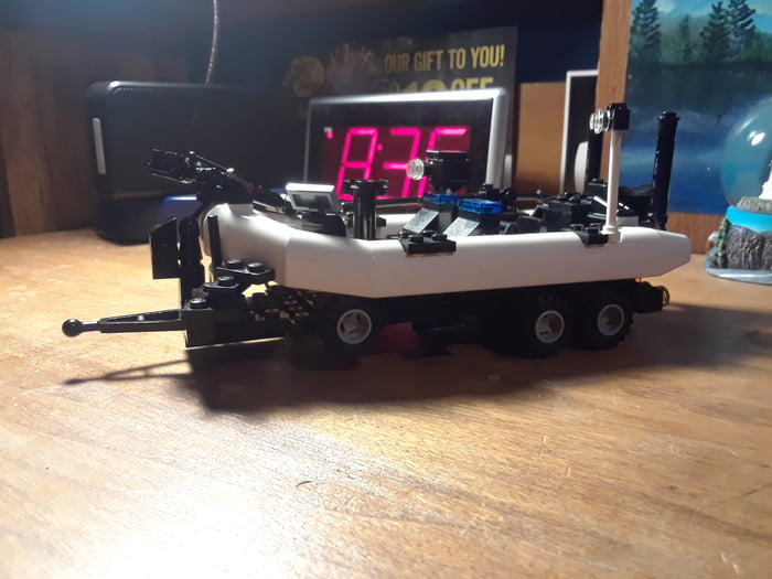 Lego bass boat with trailer - 9GAG