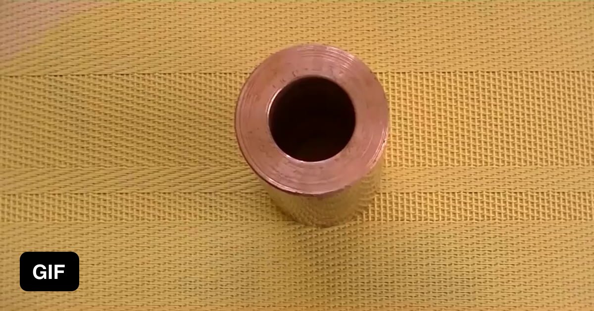 Dropping a through a copper tube 9GAG