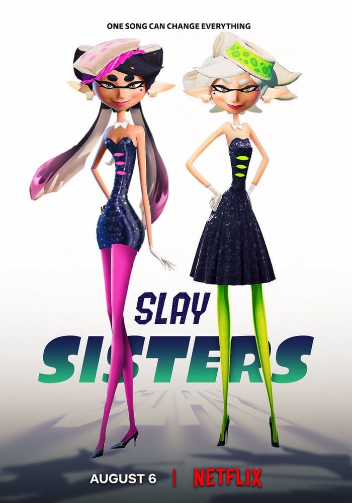 Netflix announces a New Animated Series based on the hit Nintendo Game,  Splatoon. The show will focus on the Squid Sisters duo and is schedule to  premiere August 6th, 2023. - 9GAG