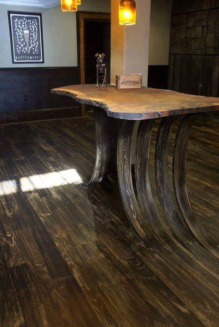 Awesome Table Seemingly Coming Out Of, Can You Use Awesome On Laminate Floors
