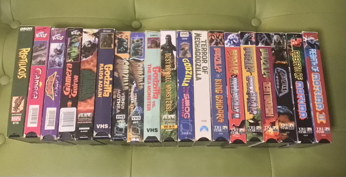 Second hand store haul! Any other Kaiju VHS collectors on here!? - 9GAG