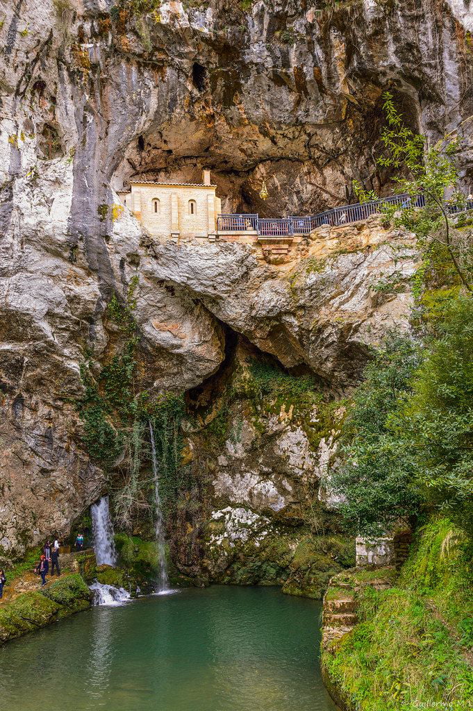 Shrine Of Covadonga Where The Muslims Were Defeated And The