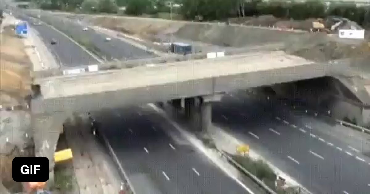 Bridge demolished and cleared in 15 hours - 9GAG