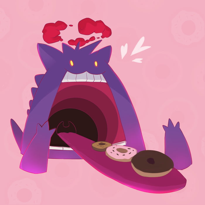 Gigantamax Gengar and Donuts! - 9GAG