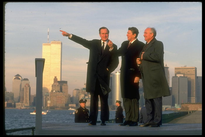 President Regan and General Secretary Gorbachev, along with President ...