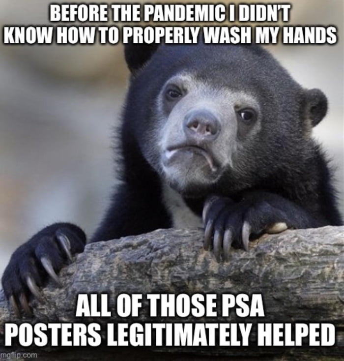 Turns out you’re supposed to wet your hands before using soap 9GAG