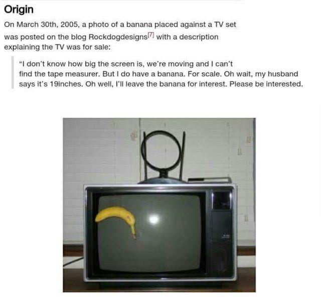 The banana origin story. 9GAG
