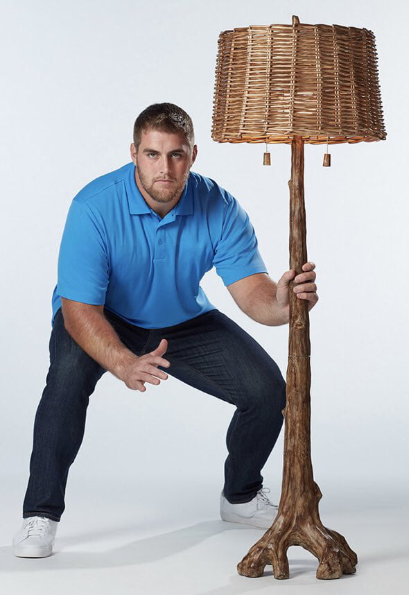 Forest has an endorsement deal with a local lamp company, Lamp Plus. 