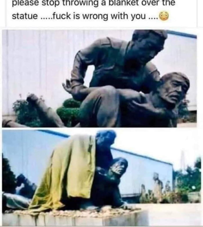 This guy must have a lot of spare blankets 9GAG