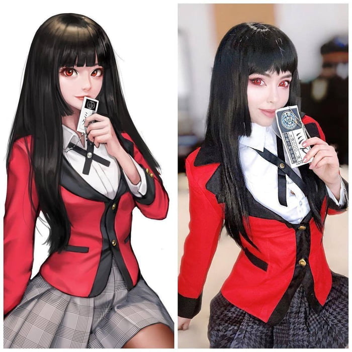 Yumeko Jabami Cosplay Credit_ @heyitsxen - 9GAG