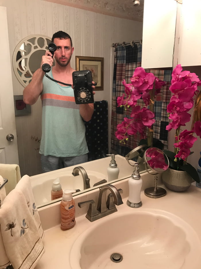 Tried Taking A Mirror Selfie With An Old Phone Of Mine Surprisingly