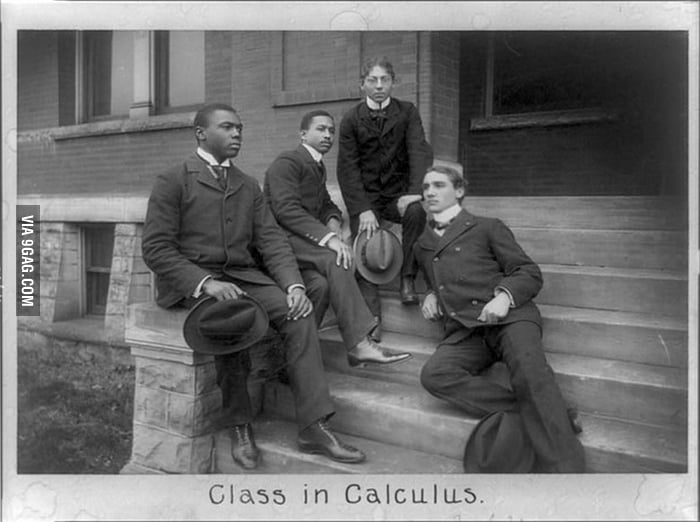 Howard University student portrait of the calculus class in the early ...