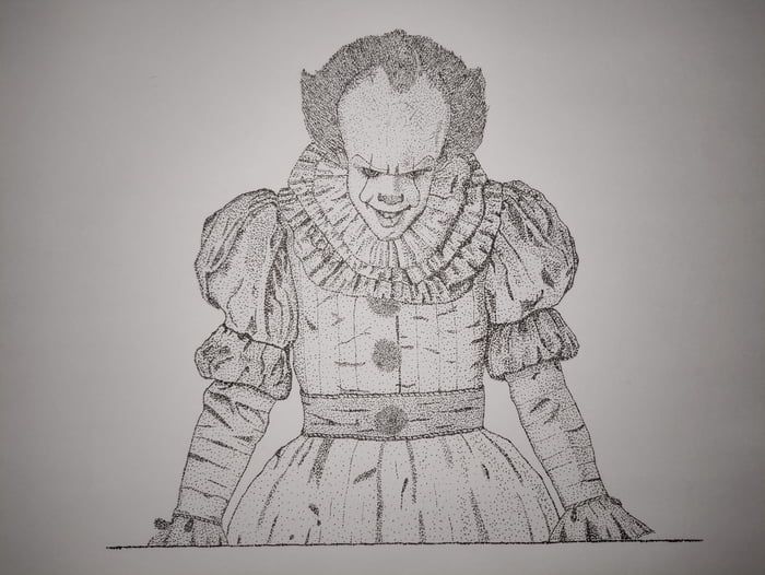 Today you can learn how to draw Pennywise the dancing clown from It (2017)  easy. Follow the steps to draw… | Easy drawings, Scary clown drawing,  Pennywise the clown