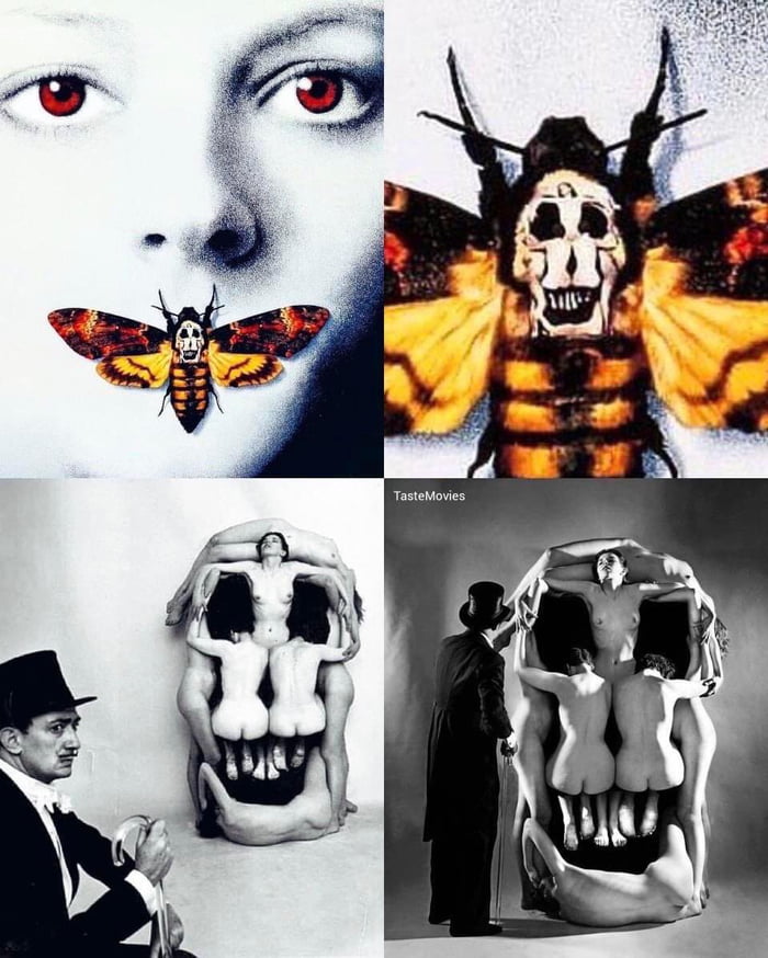 The Skull On The Silence Of The Lambs Movie Poster Is Actually Made Of Naked Women Its