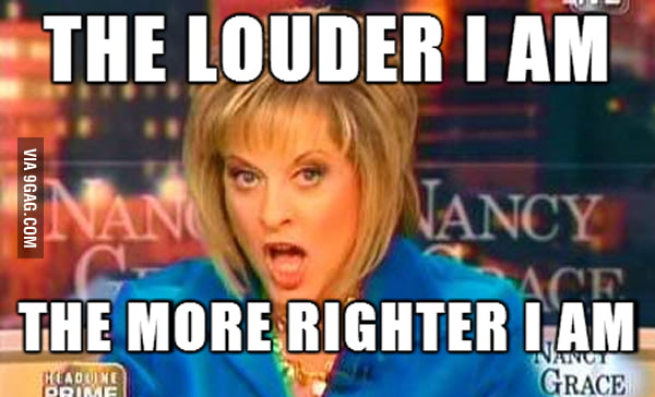 Nancy Grace in a nutshell - 9GAG