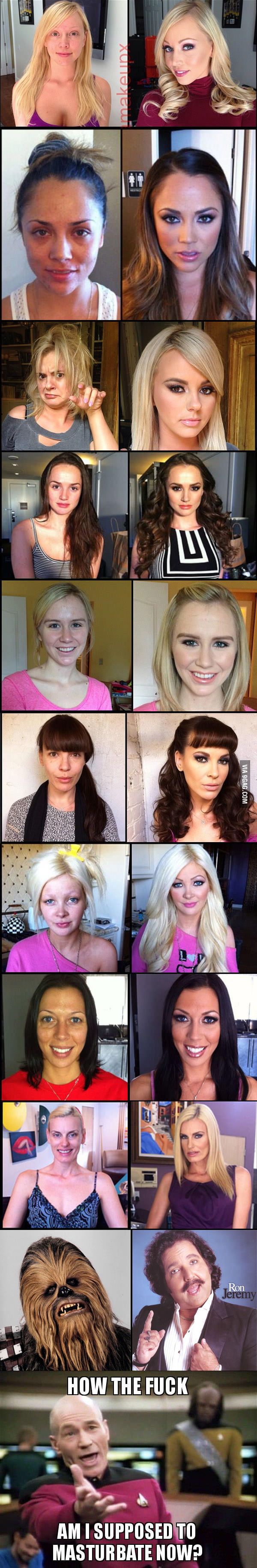 Pornstars With And Without Makeup 9gag