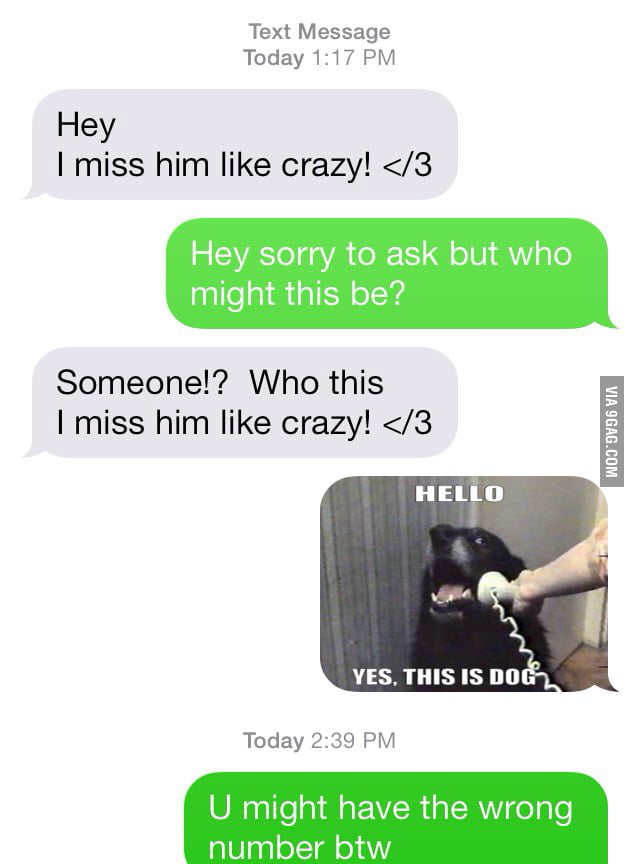 Random Person Texted Me - 9GAG