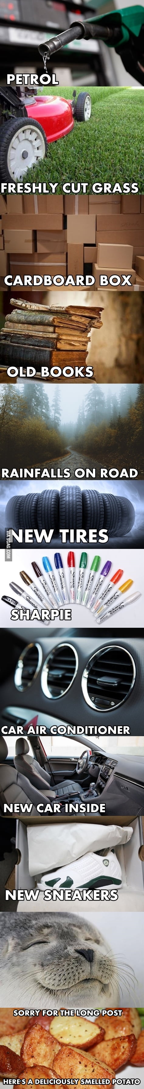 Oddly satisfying smells - 9GAG