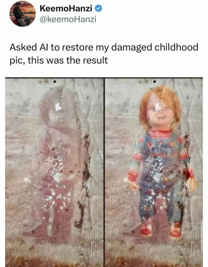 AI working its magic - 9GAG