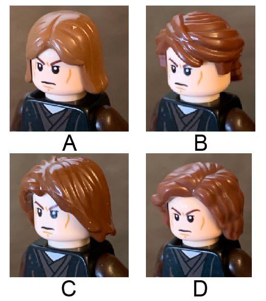 Which of these four hair pieces represent Anakin the most 9GAG