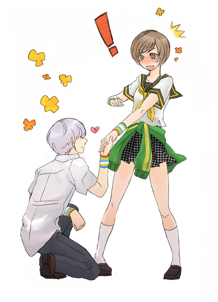 Day 155: P4 Chie and Yu - Anime & Manga.