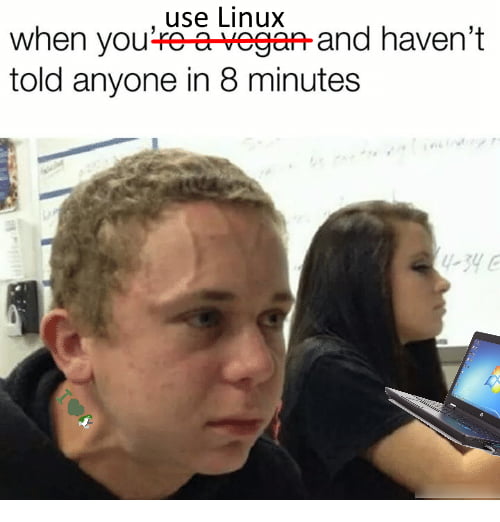 Yeah... I use Linux. It's just soooo much better... blah blah blarg ...