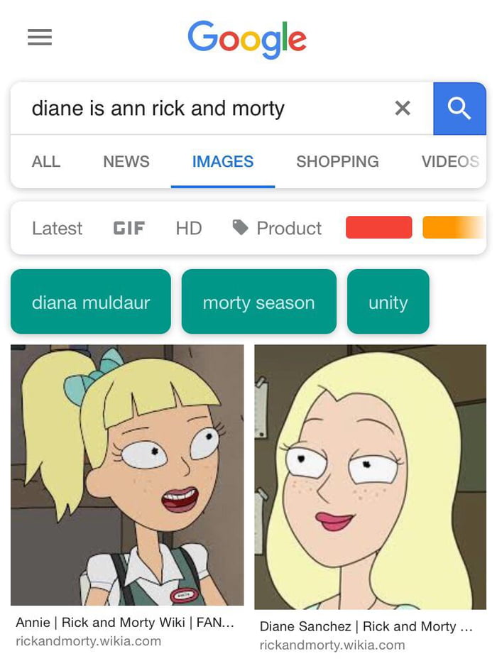 Morty grows up to become Rick and marries Diane from Anatomy Park. 