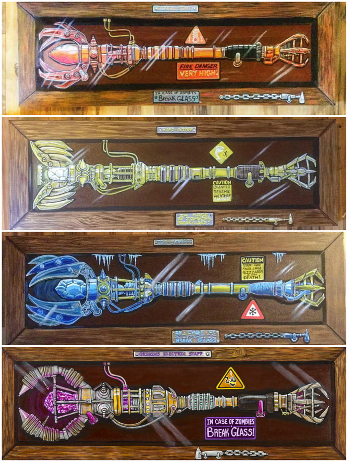 Zombie Staff Art For The Game Room 9gag