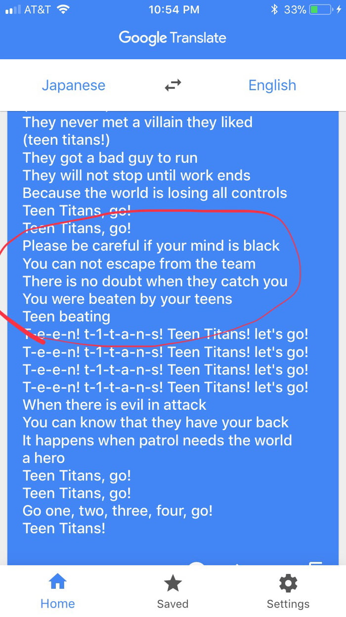 I Translated The Teen Titans Theme Song To Japanese Then Back To English And Stumbled Upon This 9gag